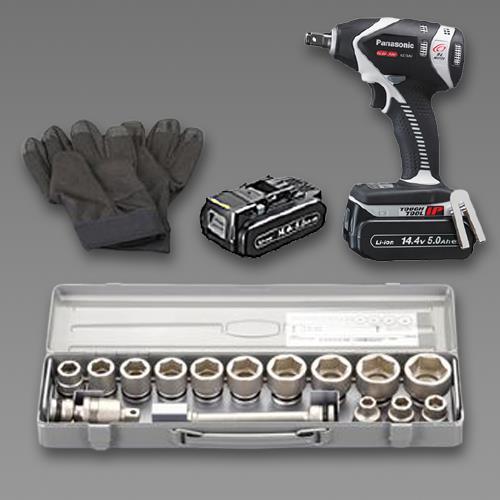 パナソニック(Panasonic) DC14.4V(1/2'DR) インパクトレンチセット(充電式) EA813PD-101B
