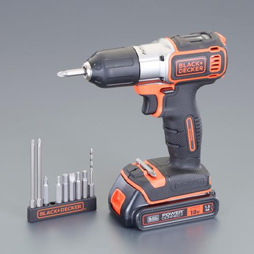 BLACK+DECKER（ﾌﾞﾗｯｸ・ｱﾝﾄﾞ・ﾃﾞｯｶｰ） DC18V ドライバードリル(充電式