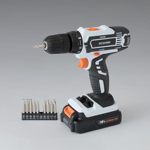 アイリスオーヤマ(IRIS OHYAMA) DC18V ドライバードリル(充電式) JCD25