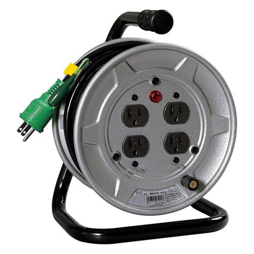 日動工業 AC125V/15A/10m コードリール(アース付) NS-E14