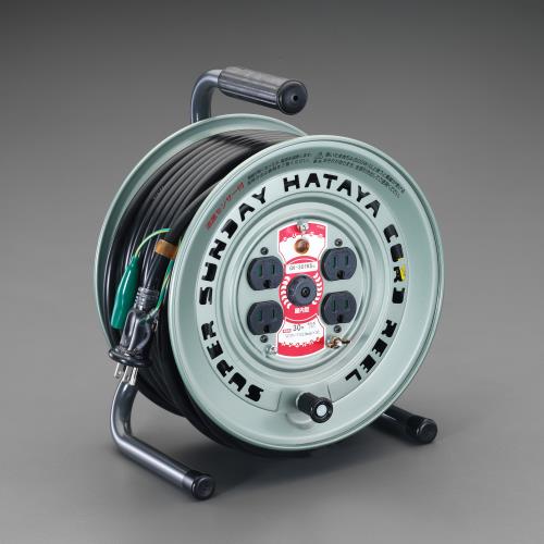 ハタヤリミテッド(HATAYA) AC125V/15A/50m コードリール(サーモカット・アース付) GV-501K