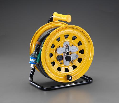 ハタヤリミテッド(HATAYA) AC125V/15A/30m コードリール(漏電遮断付) BG-301KXS