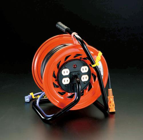 日動工業 AC125V/15A/30m コンセント固定リール(元置型) RZ-30S