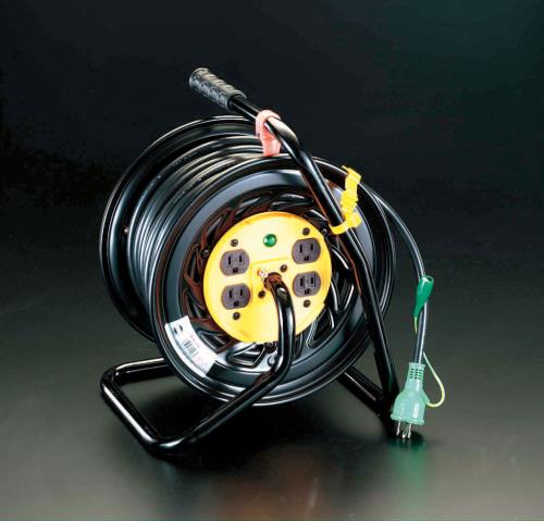 日動工業 AC125V/22A/30m コンセント固定リール(アース付) Z-E34