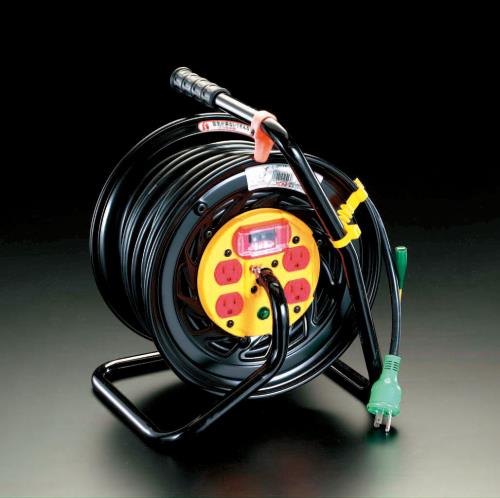 日動工業 AC125V/22A/30m コンセント固定リール(過負荷遮断) Z-EK34