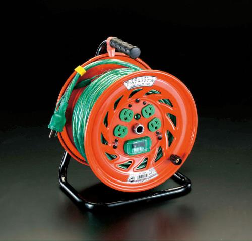 日動工業 AC100V/15A/30m コードリール(漏電遮断機付) GNF-EB34