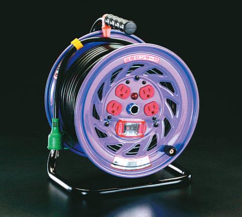 日動工業 AC100V/15A/30m コードリール(過負荷漏電遮断付) NF-EK34