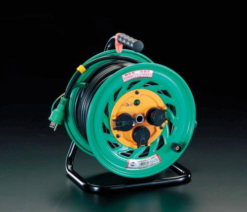 日動工業 AC100V/15A/30m コードリール(アース付/防雨型) FW-E33