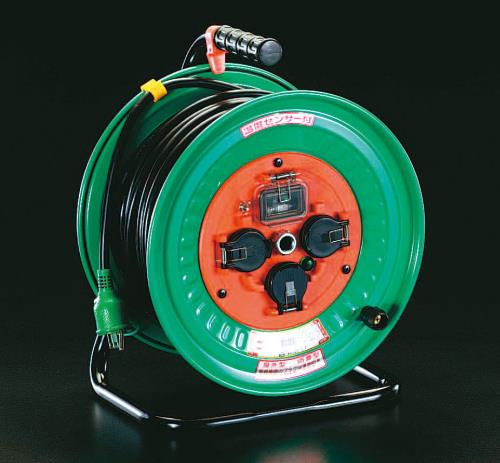 日動工業 AC100V/15A/30m コードリール(漏電遮断/防雨) NW-EB33