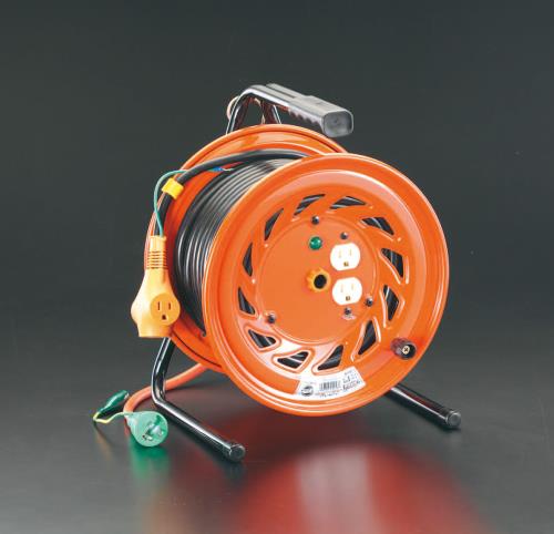 日動工業 AC100V/15A/30m コードリール(元置型アース付) RND-E30S