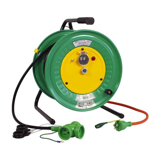 日動工業 AC125V/15A/30m 手元リール(防雨・防塵型/アース付 RBW-E30S