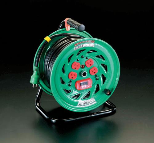 日動工業 AC125V/22A/30m コードリール(超高感度ブレーカー付) NFH-EK34