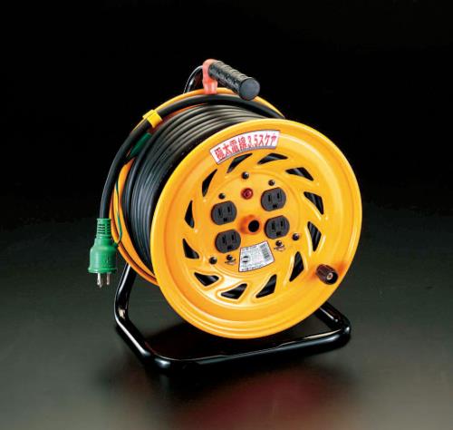 日動工業 AC125V/15A/30m コードリール(極太/アース付) NF-E34F