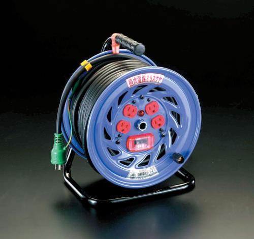 日動工業 AC125V/32A/30m コードリール(極太/過負荷遮断) NF-EK34F