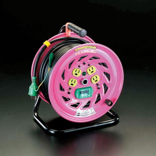 日動工業 AC125V/22A/30m コードリール(抜け止・漏電遮断) NF-EB34N