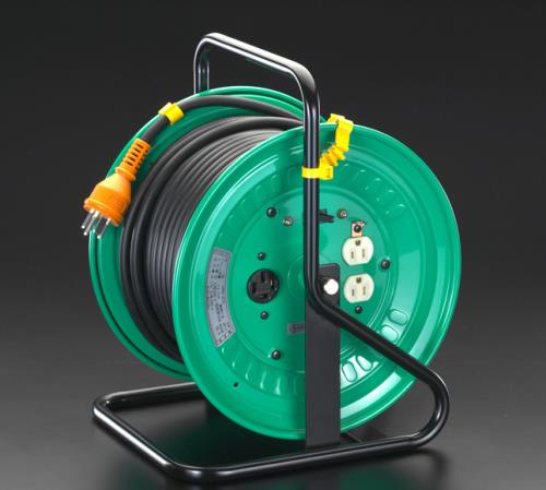 日動工業 AC200V→AC115V/10A/30m コードリール(降圧トランス) VRD-315