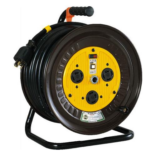 日動工業 AC200V/20A/20m コードリール(三相・ロック式・アース付) ND-E320L-20A