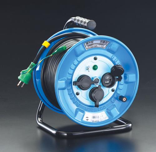 日動工業 AC125V/22A/30m コードリール(防雨型/アース付) NPW-E33