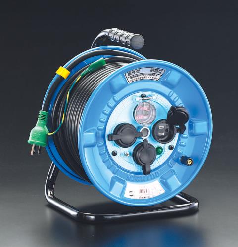 日動工業 AC125V/22A/30m コードリール(防雨型/ブレーカー付) NPW-EK33