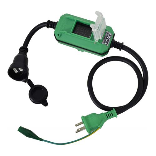 日動工業 AC125V/15A/0.9 m 延長コード(防雨型/メーター付) DMB-E011W