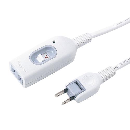 サンワサプライ AC125V/15Ax1.0m 延長コード(中間スイッチ付) TAP-B7-1N