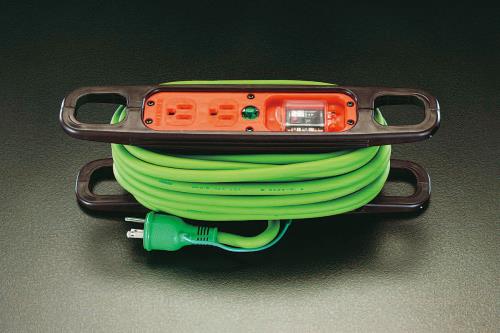 日動工業 AC125V/15Ax10m コードリール(ア-ス・ブレーカ付) HR-EK102