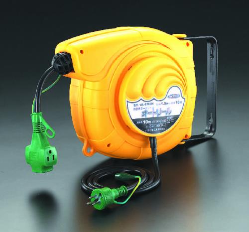 日動工業 AC125V/15Ax11.5m オートリール(アース付) AL-E103N