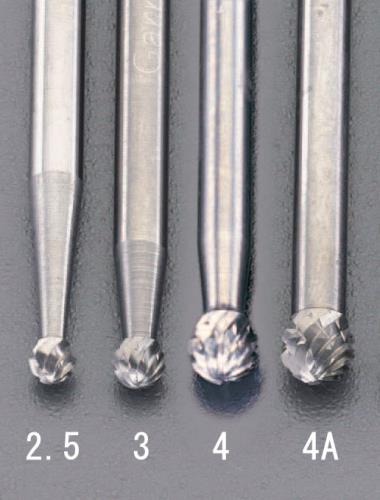 ESCO(エスコ) 3.0x2.7x38mm/3mm軸 超硬カッター EA819CL-3