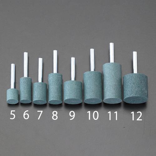 ESCO(エスコ) 32x32mm/6mm軸 軸付砥石(GC 緑) EA819HB-12