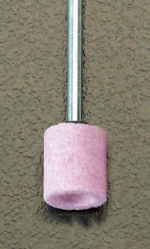 ESCO(エスコ) 13x13mm/3mm軸 軸付砥石(赤 2本) EA819HR-41