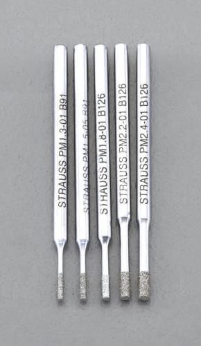 ESCO(エスコ) 5本組 CBNバー(3mm軸) EA819SY-38