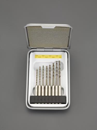 ESCO(エスコ) 2.5-4.2mm 8本組六角軸ショートドリルセット(CO-HSS) EA824BL-58