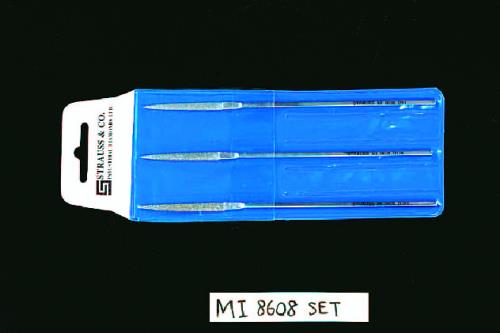 ESCO(エスコ) 140mm ダイヤモンドヤスリ(半丸・3本組/粗・中・細目) EA826VH-2