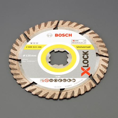 ボッシュ φ125x1.6mm ダイヤモンドカッター(セグメント/X-LOCK用 2608615166