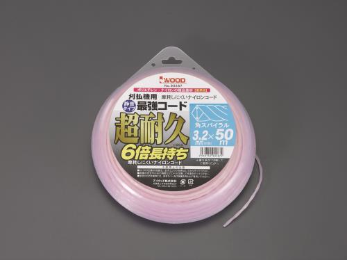 アイウッド 3.2mmx50m ナイロンカッター用コード(超耐久/スパイラル) 90587
