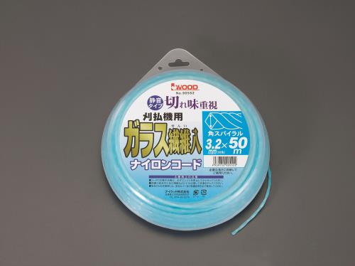 アイウッド 3.2mmx50m ナイロンカッター用コード(スパイラル) 90552