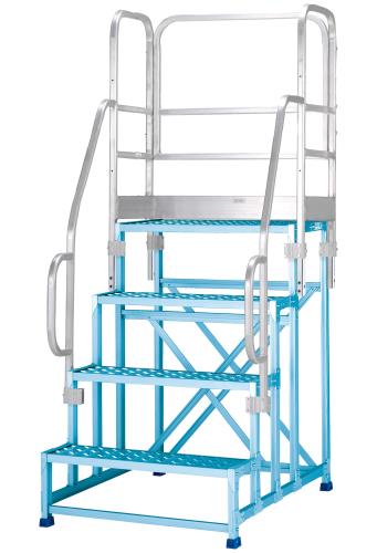 アルインコ(ALINCO) 左右・正面手すり(4段用/EA903BM-4A用) CSBT4AL