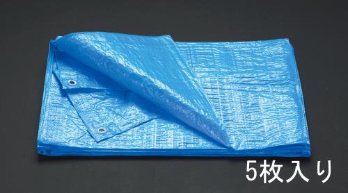 ESCO(エスコ) 5.4x7.2m/0.15mm ブルーシート(#1500/5枚) EA911AB-14