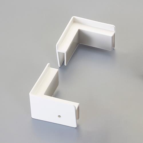 ESCO(エスコ) 70x70mm プラダン用コーナー(WxW用/白/4個) EA911BG-3