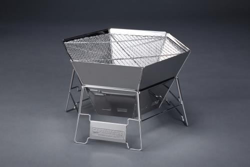 キャプテンスタッグ 475x410x300mm バーベキューグリル(ステンレス製) M-6500