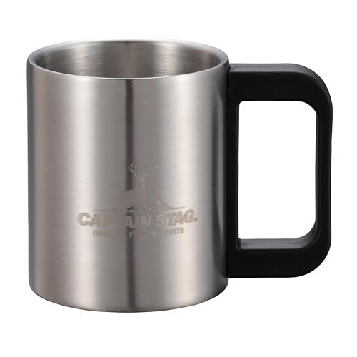 キャプテンスタッグ 250ml/70x104x 80mm マグカップ(ステンレス製) UH-2011