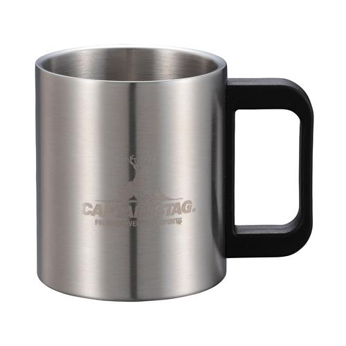 キャプテンスタッグ 350ml/78x114x 91mm マグカップ(ステンレス製) UH-2012