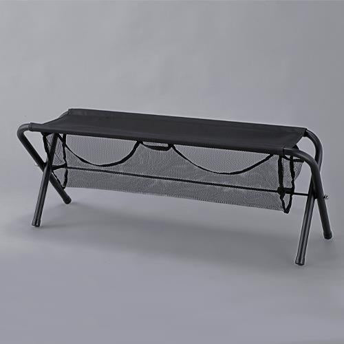 キャプテンスタッグ 1100x360x 400mm ベンチ(ポータブル/ブラック) UC-1828