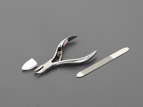 グリーンベル 110mm ニッパー型爪切り(ヤスリ付) G-1027