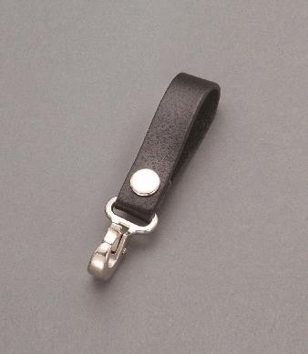 ESCO(エスコ) 125mm キーホルダー(本革/ブラック) EA916ZD-102
