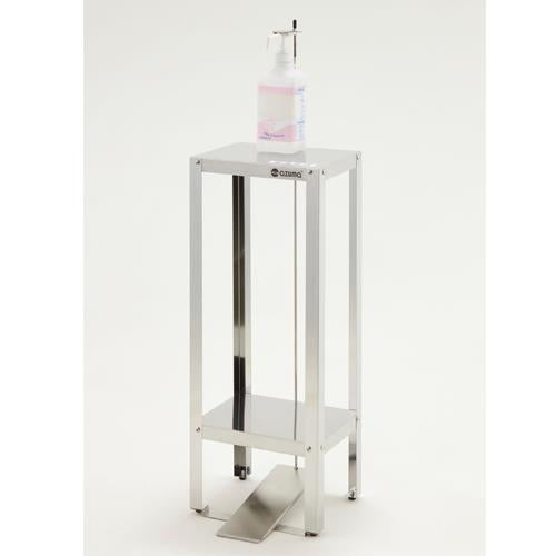 東製作所 300x240x 750mm 足踏式消毒液スタンド(ステンレス製 JT-300