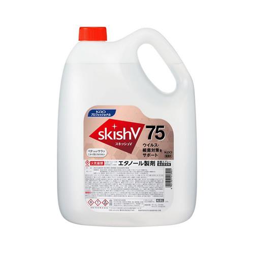 花王プロフェショナル 4.5L アルコール除菌液(スキッシュV75) EA922KE-11D