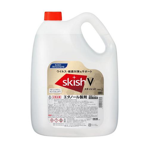 花王プロフェショナル 4.5L アルコール除菌液(スキッシュV) EA922KE-12CA