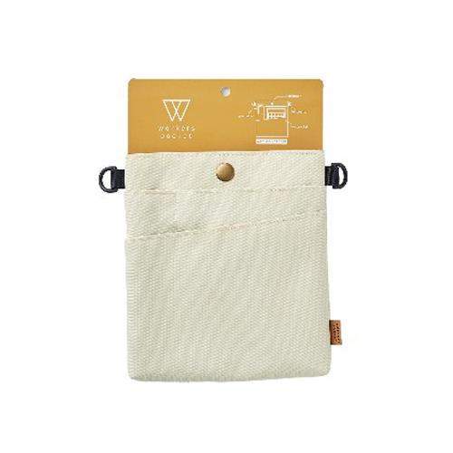 ナカバヤシ 160x180x 20mm マルチポーチ(アイボリー) ME-001-IV