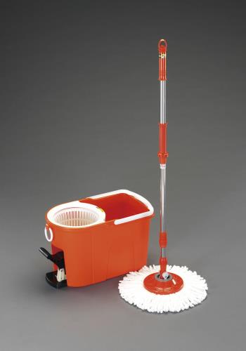 アイリスオーヤマ(IRIS OHYAMA) マイクロファイバーモップ(洗浄バケツ付) KMO-490S